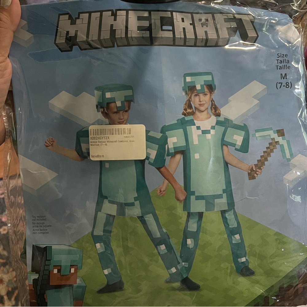 Kids Diamond Armor Costume - Blue